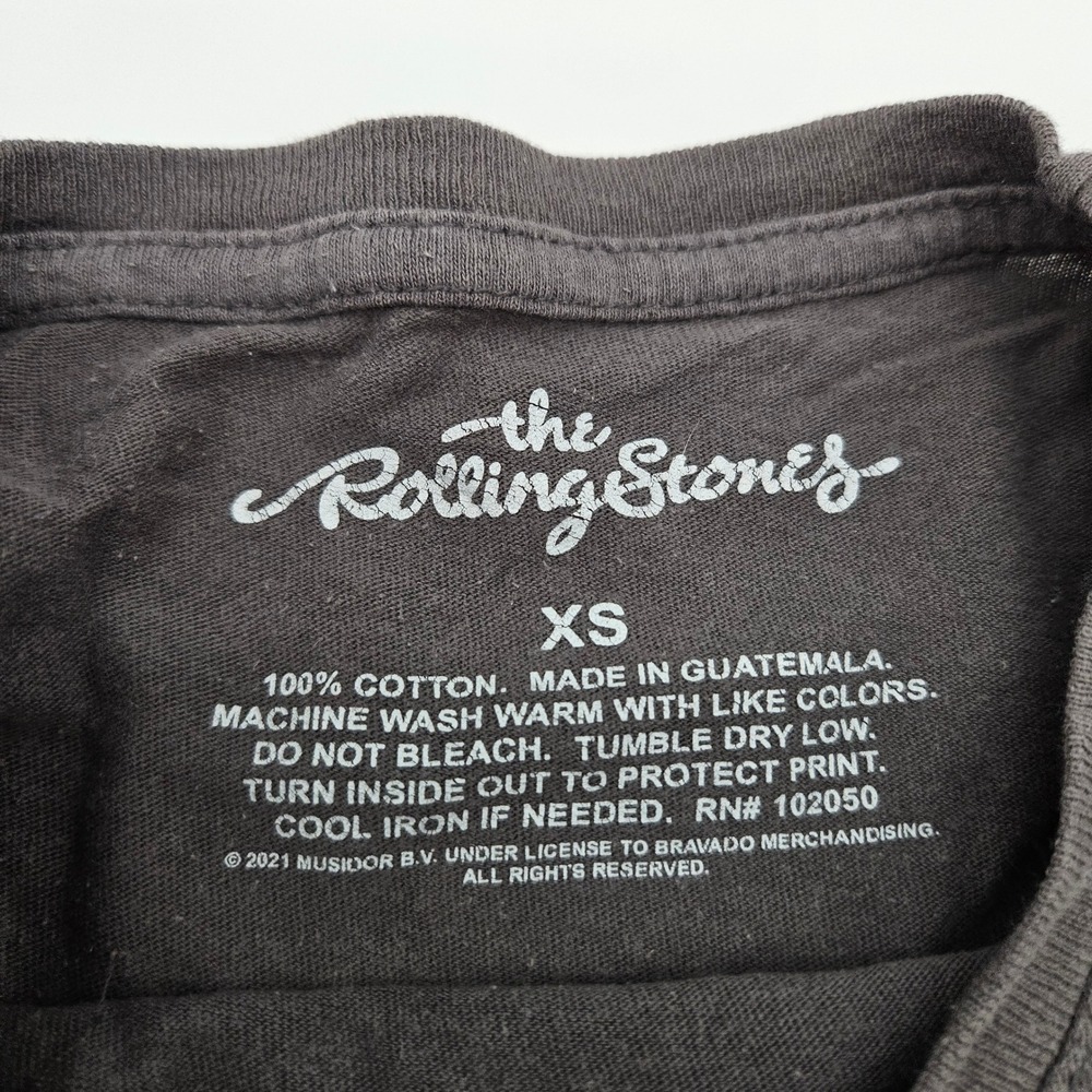 The‎ Rolling Stones T Shirt Gray Graphic Lips Logo Cotton Size XS - Picture 3 of 7